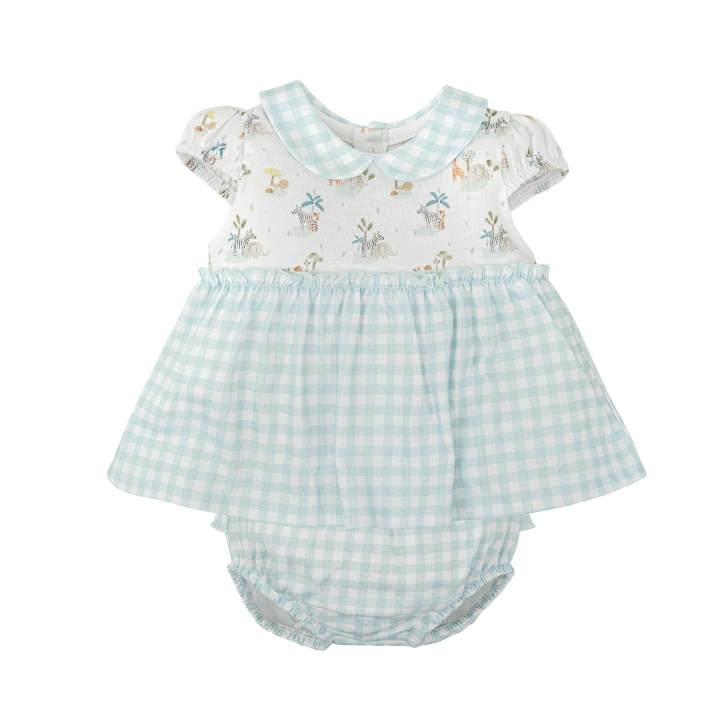 Conjunto ranita Aventura BABIDU Niña Azul Agua