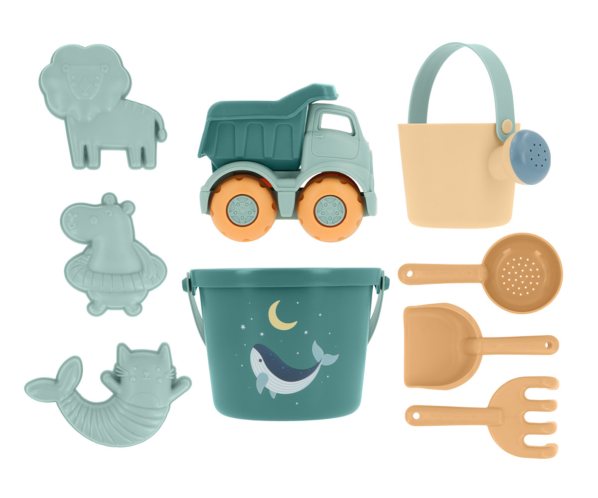 Set de Juguetes de Playa Whale Teal MONNËKA